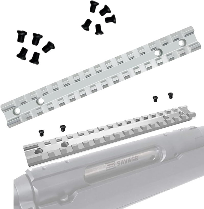 Gotical Store Picatinny Rail Mount for Savage Axis/Edge Rifles Mounting Hardware Included Allows for Picatinny or Weaver 5 PC of Each Size #6-48 Length 6mm/8mm - Image 1
